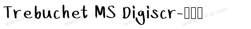 Trebuchet MS Digiscr字体转换